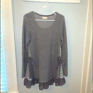 Long flowing sweater